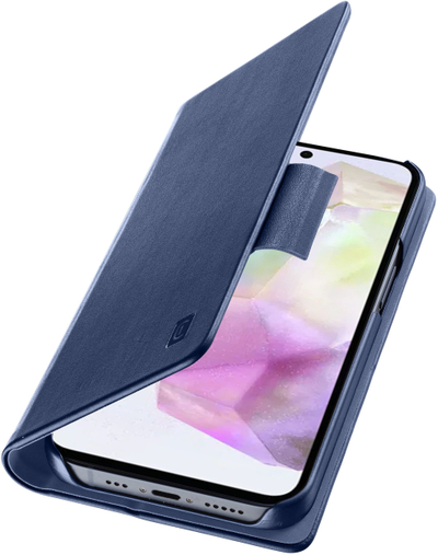 Këllëf libri për telefon Cellularline, mbrojtës, material i fortë, i zi