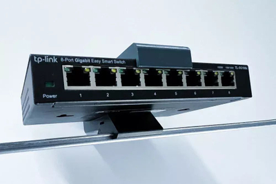 Mbajtëse DIN TP-Link D-TPDIN158, për montim në shinë DIN, plastike, gri