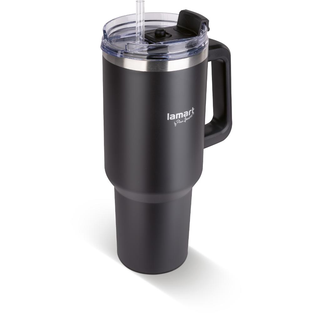 Termos Lamart HUGE LT4091 Thermomug, 0.9L, ngjyrë e zezë