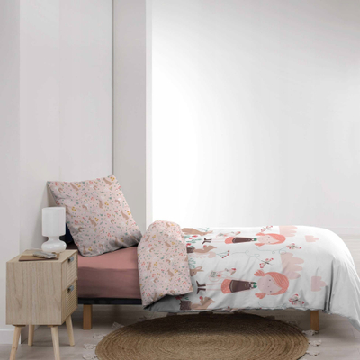 Set mbulesë shtrati për kalamaj Douceur d'intérieur ALICE, mikrofibër, 140x200 cm, rozë