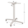 Bazë alumini Palosëse 69x69x73-92cm Me Kryq 48x48cm (HM459.02), bardhë