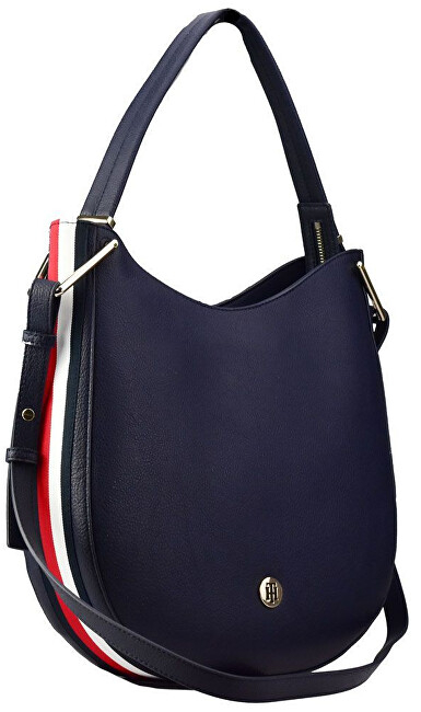 Çantë krahu Tommy Hilfiger Th Core Hobo, e kaltër