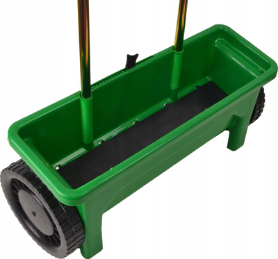 Shpërndarës farash për kopsht Powermax, 12L, gjerësi pune 54.5 cm, jeshil
