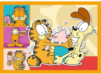 Puzzle Ravensburger Garfield Loves Lasagna, set me 4 puzzle, shumëngjyrëshe