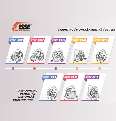 Zinxhirë tekstil dëbore Isse Easysock M, set 2 copë, universal, të bardhë