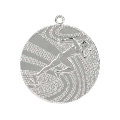 Medalje sportive Victoria Sport Steel për vrapues, çelik, ngjyrë argjendi