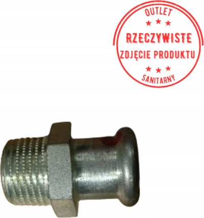 Nyje kaluese Sanha Transition Nipple 15x3/4 M, çelik, për sistem tuba