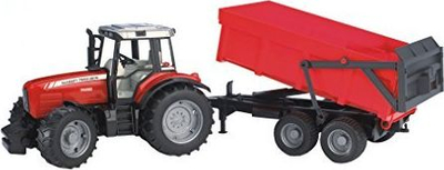 Traktor lodër Bruder Massey Ferguson 7480, i kuq