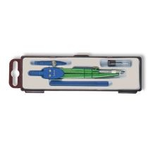 Set kompas Lorenz Compass 104/C, 4 pjesë, metalik, me ngjyra