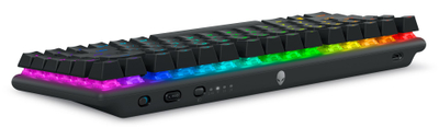 Tastierë gaming Alienware Pro Wireless, 75%, USB RF Bluetooth, e zezë