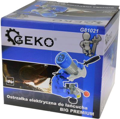 Машина за острење синџир Геко G81021, електрична, 230W, сина