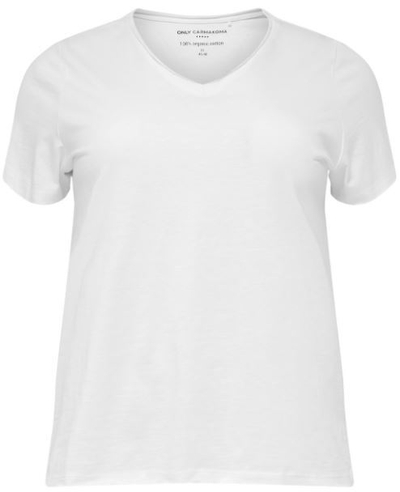 Maicë ONLY CARMAKOMA CARBONNIE LIFE 15225553, e bardhë XL-XXL
