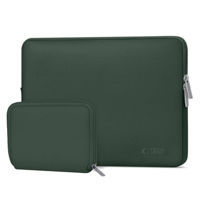 Mbulesë laptopi Tech-Protect NeoSlim, 13-14", neopren, jeshile e errët