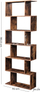 Raft librash Leobert LBC61BX, 6 rafte, stil rustic, ngjyrë kafe rustic