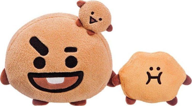Set lodra plushe HERMA BT21 SHOOKY, 3 copë, 17cm, kafe