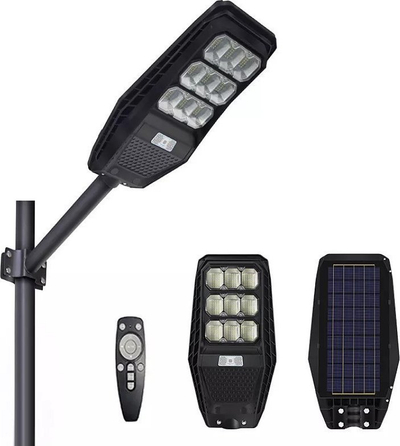 Llambë rruge diellore LED 120W, sensor lëvizjeje, me telekomandë