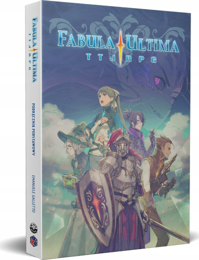 Libër rregullash RPG Fabula Ultima Anime RPG JRPG, libri bazë i rregullave, 360 faqe, kapak i butë, me shumë ngjyra