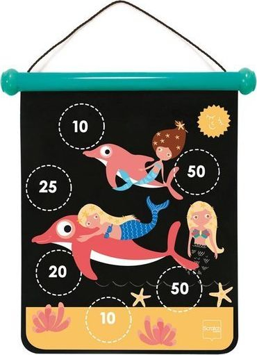 Loja me shenjëster magnetike Scratch Mermaid, 40 x 31 cm, 8 pjesë, me ngjyra