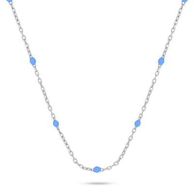 Qafore për femra Brilio Silver NCL112WTQ, 46cm, e argjendtë/kaltër