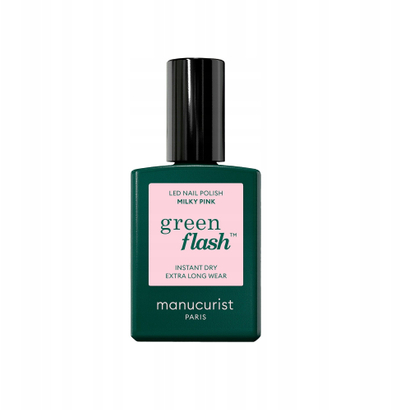 Llak thonjsh Manucurist Green Flash Milky Pink, LED, 15ml, rozë qumështi