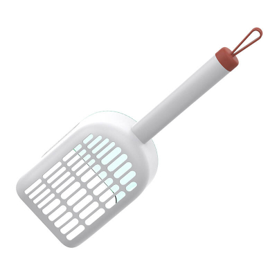 Lopatë për rërë maces Cheerble Rotatable Litter Scoop, mekanizëm rrotullues, dorezë e gjatë ergonomike, gri e gjelbër