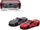 Maket makine Kinsmart Corvette Police Fire Brigade, 1:36, metalik, MIX