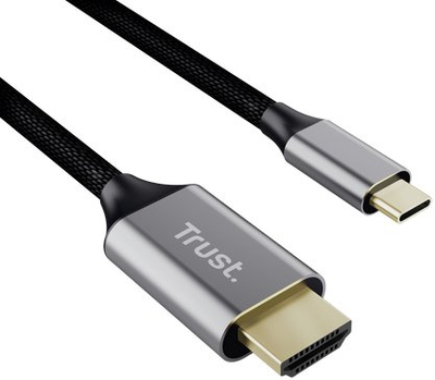 Kabllo video Trust CALYX USB C në HDMI, 4K, 2m, e zezë