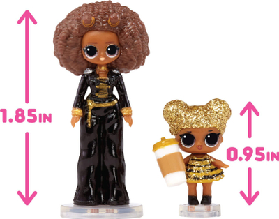 Set lodrash MGA LOL Surprise Miniature Collection, goca OMG dhe LOL, me aksesorë, shumëngjyrëshe