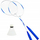Set badminton Eddy Toys Blue, 2 raketa, me flutur, blu