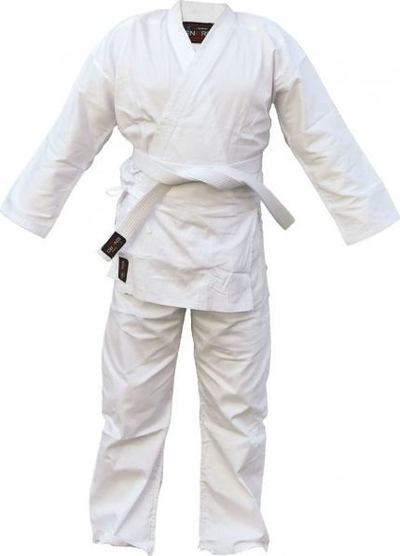 Kostum karate Enero Karategi 160cm, 100% pambuk, me brez, i bardhë