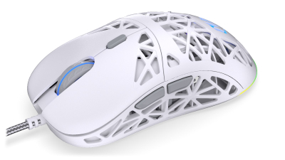 Maus gaming Endorfy LIV, me kabllo, 12000 DPI, i bardhë Onyx