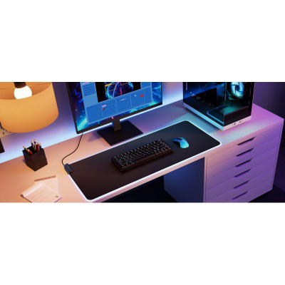 Mauspad gaming HYTE CNVS, RGB, madhësi e madhe, i zi