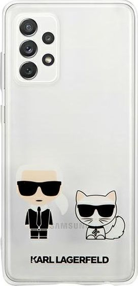 Futrollë Karl Lagerfeld Karl &amp; Choupette për Samsung Galaxy A72 4G 5G, TPU PC, transparente