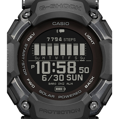 Orë për meshkuj Casio G-shock G-squad Bluetooth Step Tracker, e zezë
