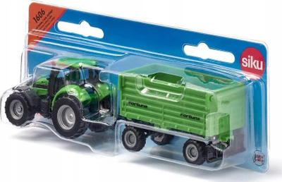 Lodër traktor Siku Deutz-Fahr me rimorkio Fortuna 2 boshte