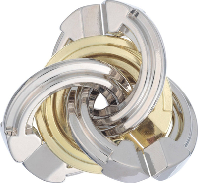 Puzzle metalik G3 Huzzle Cast Cyclone, nivel 5, argjendtë