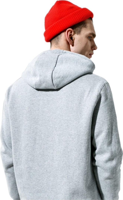 Блуза со капаче Ellesse SL Gottero OH M, памук, предно лого, светло сива