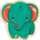 Puzzle druri Djeco Puzzlo Elephant, 14 copa, për kalamaj 3+, shumëngjyrësh