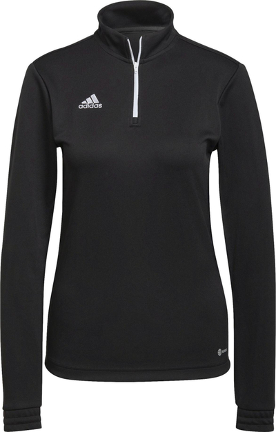Bluza sportive femrash Adidas Entrada 22 Top Training, AEROREADY, zinxhir 1/4, e zezë