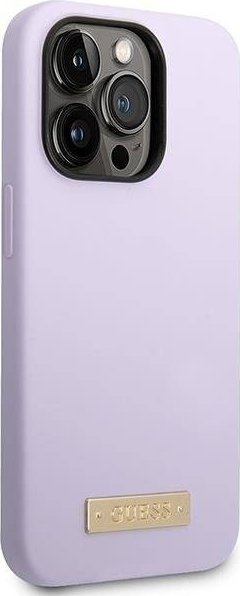 Kapak telefoni Guess GUHMP14LSBPLU, për iPhone 14 Pro 6.1", MagSafe, vjollcë