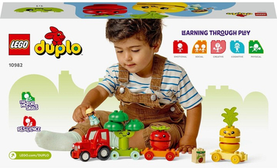 Set LEGO® DUPLO® 10982 Tractor with vegetables and fruits, 19 pjesë