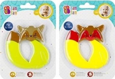 Lodër për dhëmbë BAM BAM Fox Mix4 515072, silikon, me ngjyra