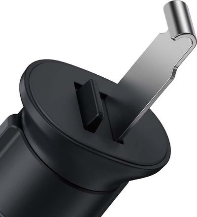 Mbajtës telefoni për makinë Baseus SUJS000006, me kapje automatike “Automatic Gravity Lock”, për grilë ajrimi, jeshile e errët