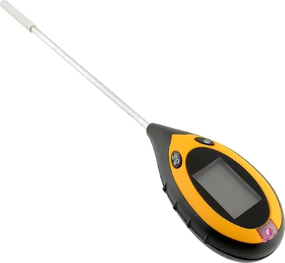Matës pH toke AG805, me lagështinë edhe temperaturën, me ekran LCD