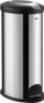 Kosh mbeturinash Wesco, 30L, çelik inox, argjendtë