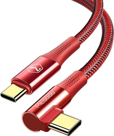 Kabllo USB Mcdodo CA-8321, USB C në USB C, 1.2 m, 100 W, e kuqe