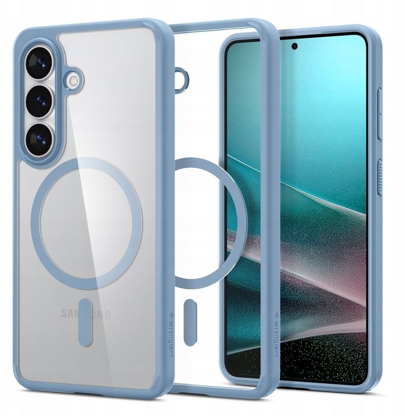 Kutit mbrojtës Spigen Ultra Hybrid Mag, MagSafe, për Samsung Galaxy S26 Plus, blu e çelët