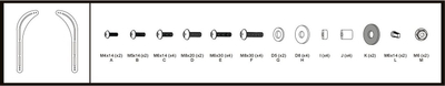 Mbajtëse soundbar Vivolink VLMSB3270, për TV, deri 15 kg, e zezë