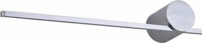 Aplik muri LED Modern Slim L, IP44, dritë e ngrohtë, krom