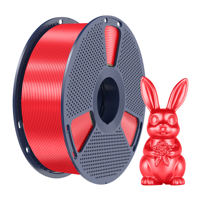 Filament 3D SUNLU PLA+ Silk, 1.75mm, 1kg, i kuq mëndafshi